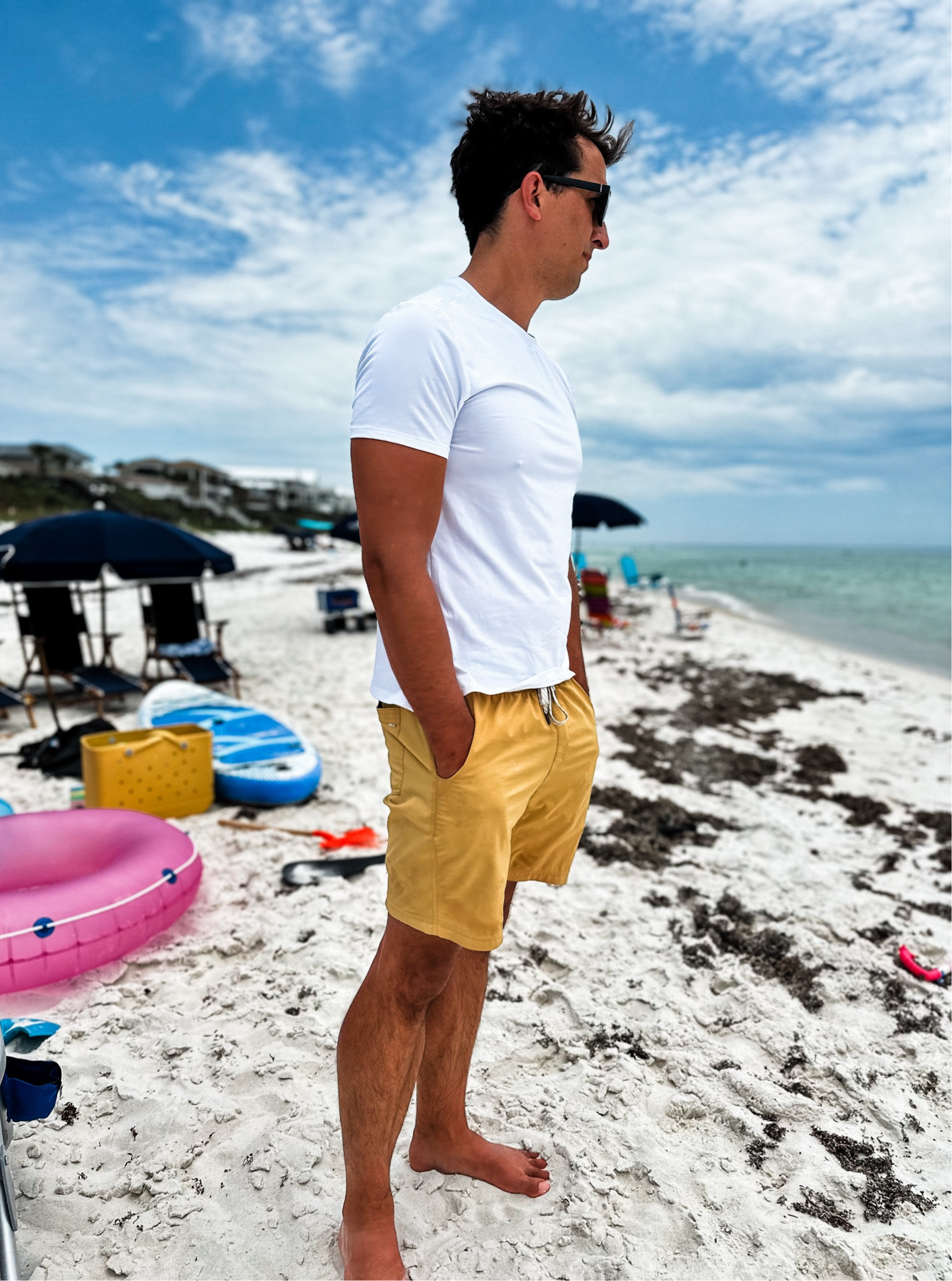 Men’s swim trunks
These are actually just work out shorts but they worked well as swim trunks. Built in briefs and I love the yellow

#LTKTravel #LTKSwim #LTKMens