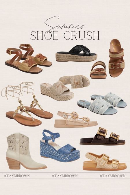 Summer shoes & sandals I’m loving 👡

Wedge sandal / buckle sandals / ankle western boots / slide sandals / Celine look for less / dad sandals 

#LTKfindsunder100 #LTKshoecrush #LTKSeasonal