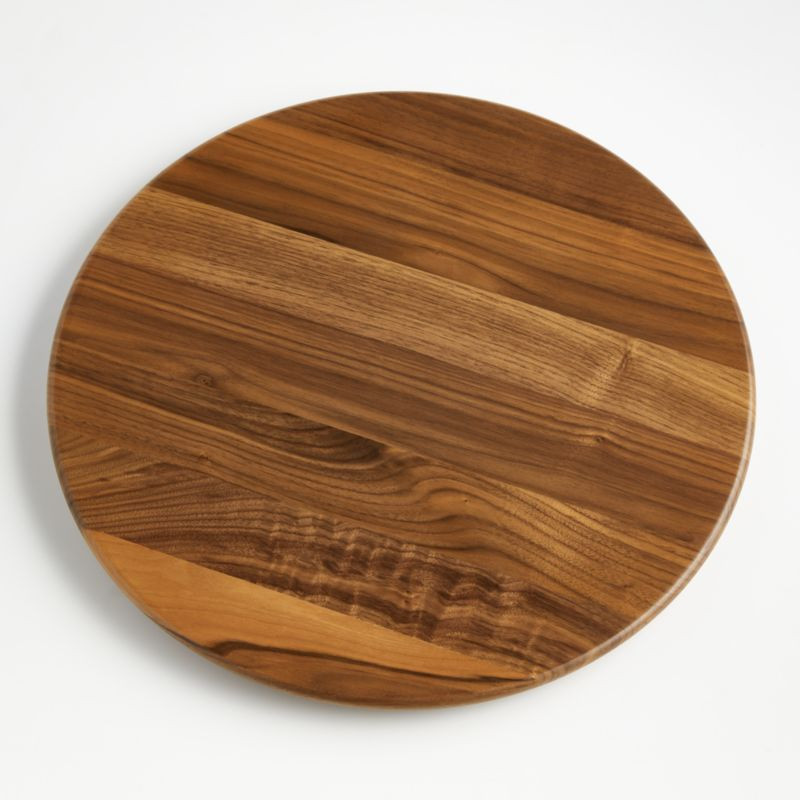 Walnut Lazy Susan 18" + Reviews | Crate and Barrel | Crate & Barrel