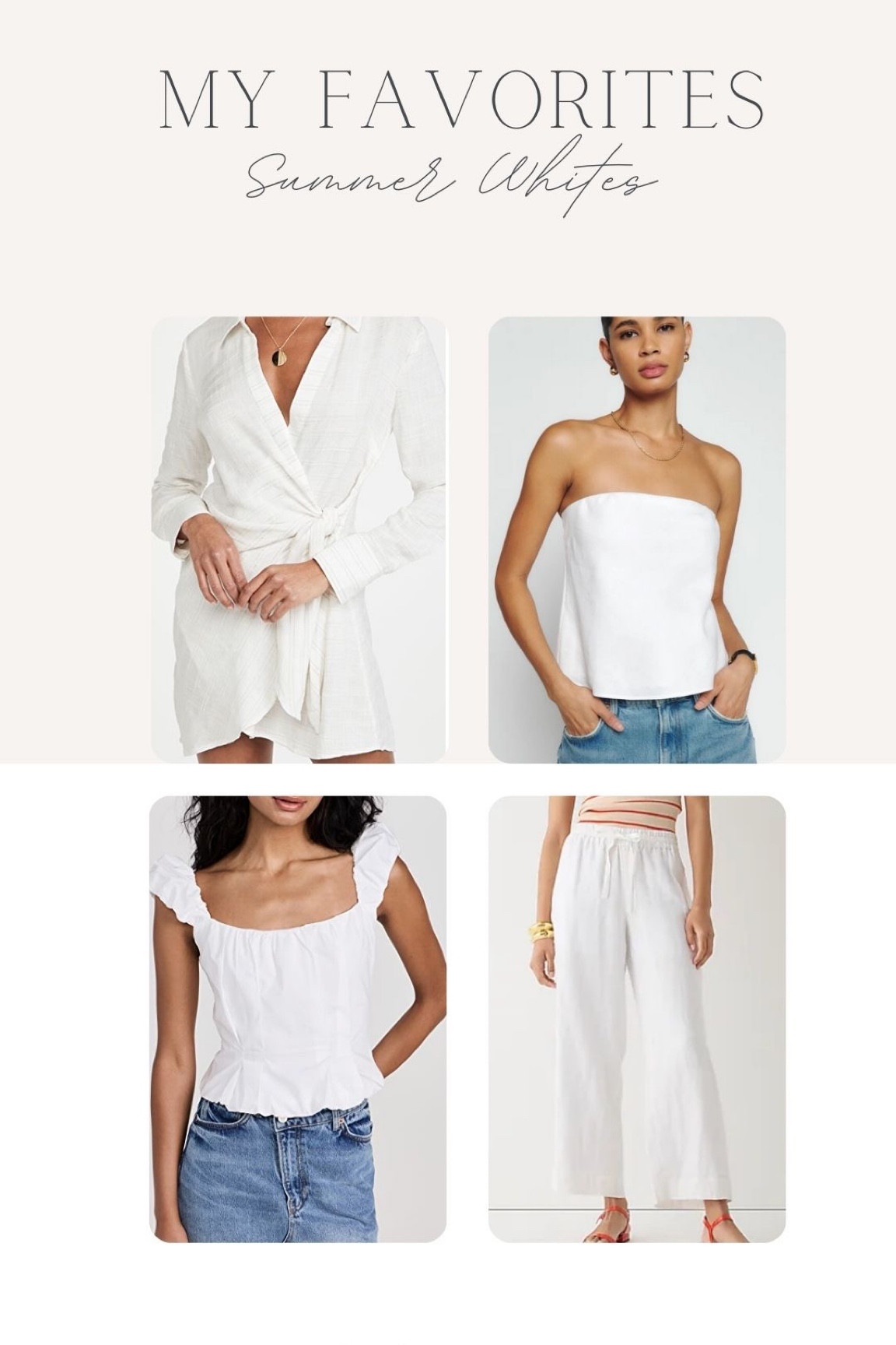 My favorite summer whites 🤍✨

#LTKbeauty #LTKstyletip #LTKFind