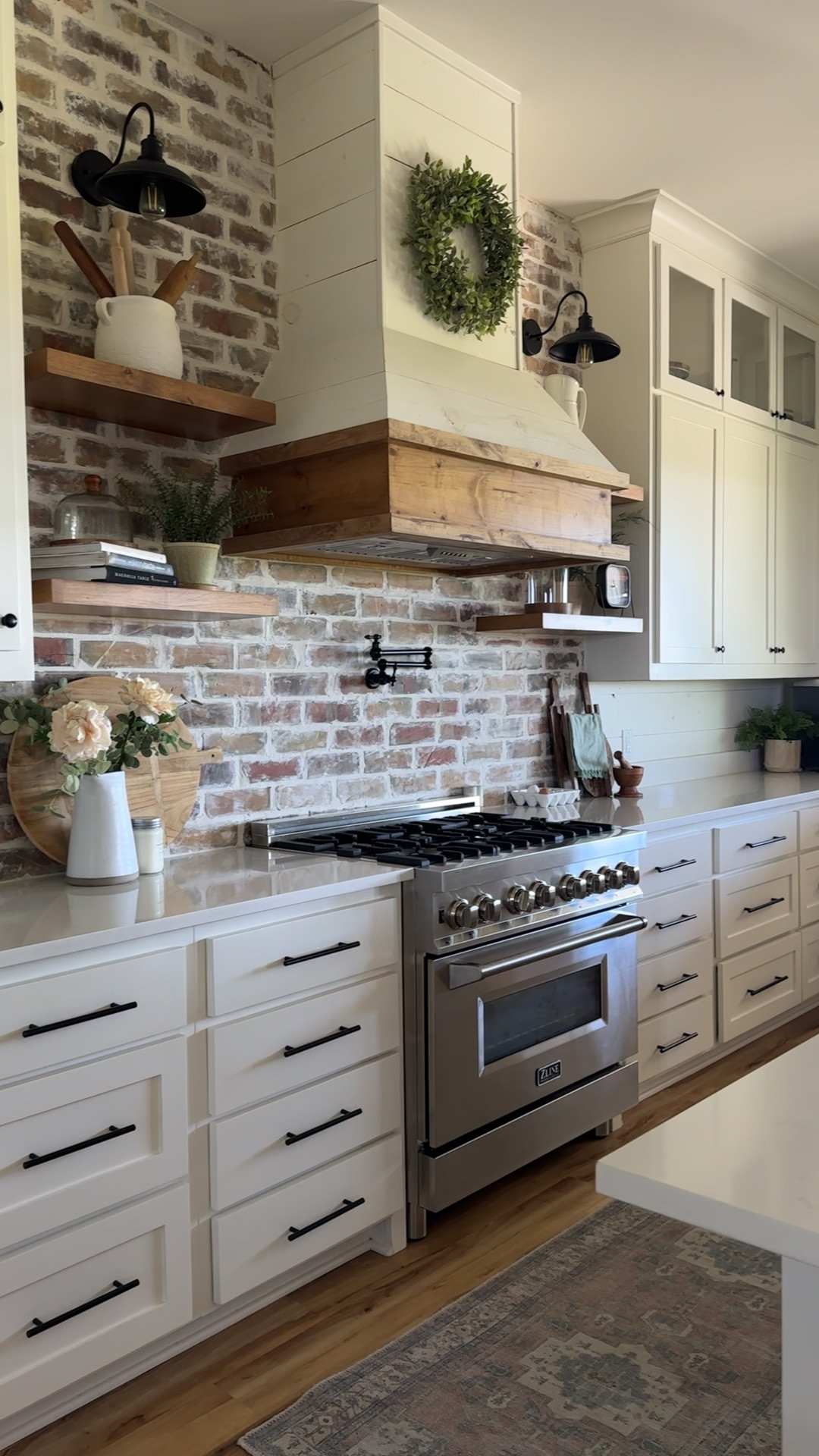 Farmhouse kitchen, hardware, pot filler, amazon, target, runner, basket, centerpiece, 

#LTKFindsUnder100 #LTKHome #LTKStyleTip