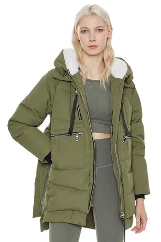Orolay Women's Thickened Down Jacket Green XL | Amazon (US)