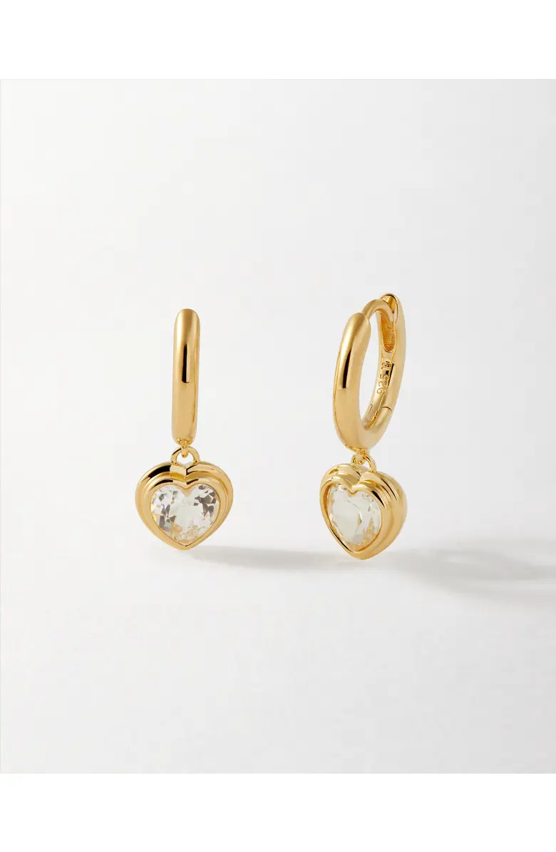 Heart White Sapphire Earrings | Nordstrom