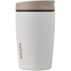 Owala SmoothSip Slider Insulated Stainless Steel Coffee Tumbler, Reusable Iced Coffee Cup, Hot Co... | Amazon (US)