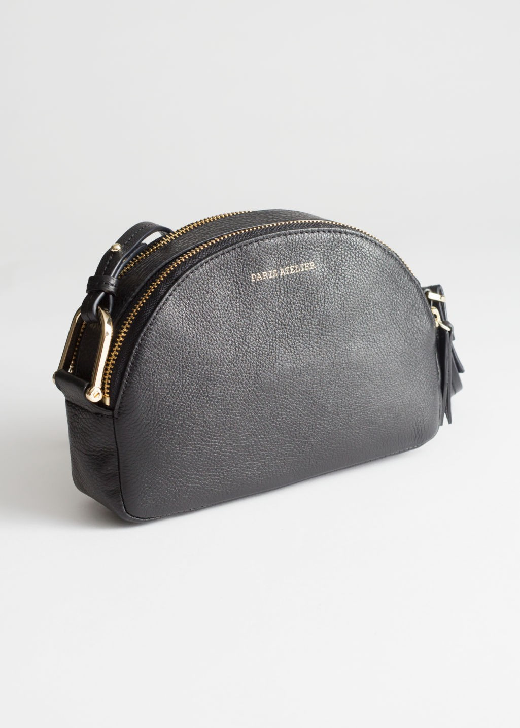 Leather Half Moon Crossbody Bag - Black | & Other Stories (EU + UK)