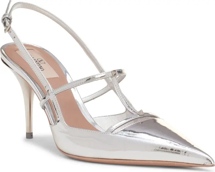 Valentino Garavani Rockstud Wispy Pointed Toe Slingback Pump (Women) | Nordstrom | Nordstrom