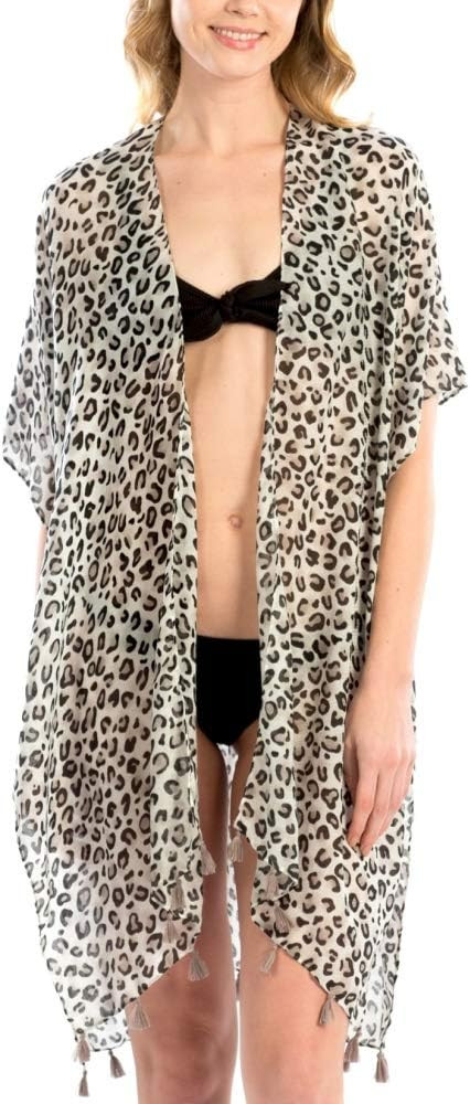 Women Summer Beach Swimsuit Bikini Cover Up Kimono Cardigan | Amazon (US)