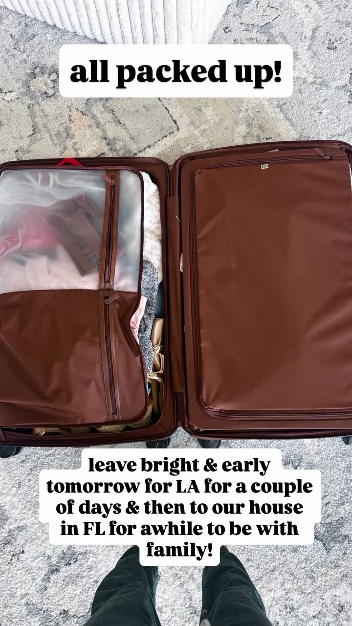 all packed up! leave bright & early tomorrow for LA for a couple of days & then to our house in FL for awhile to be with family!