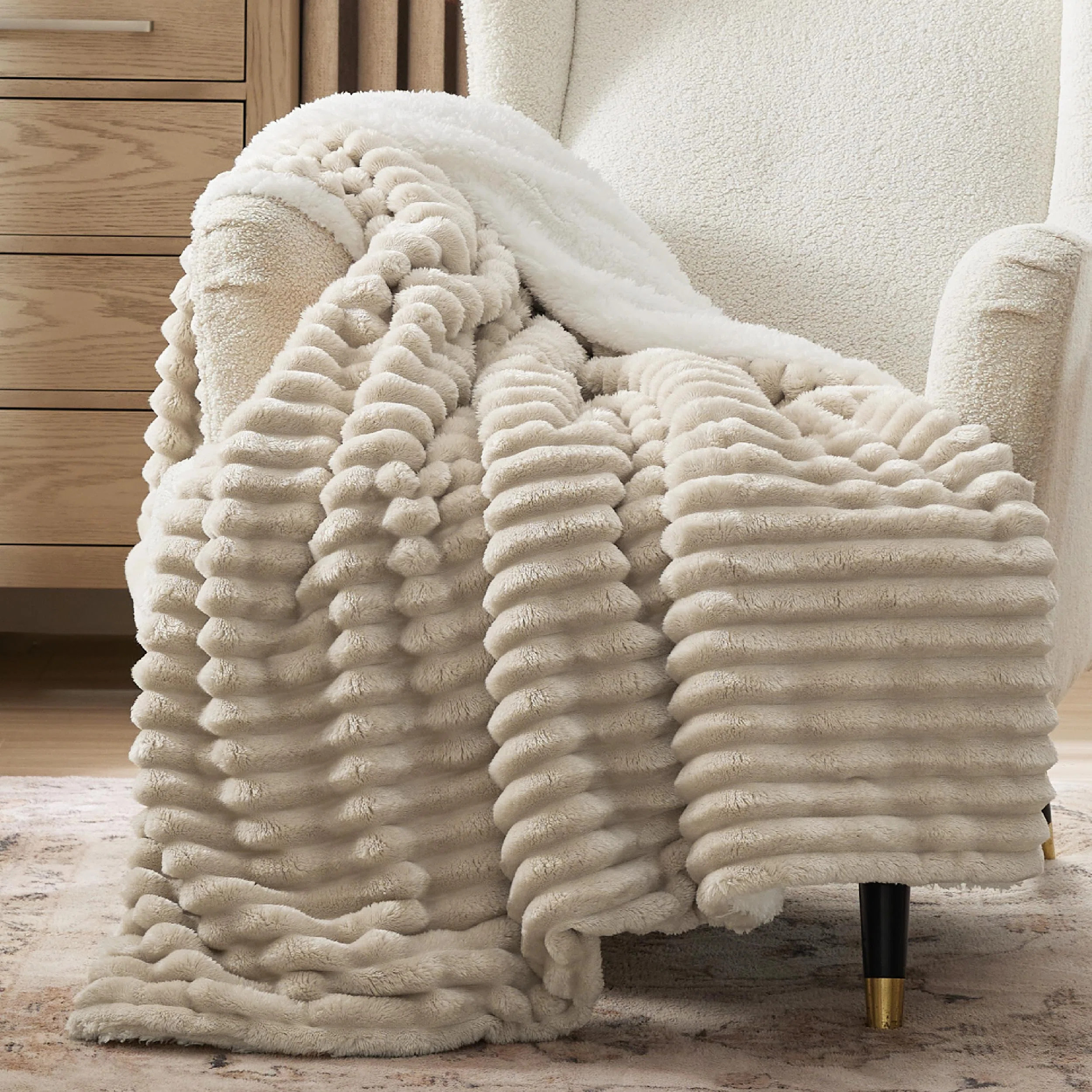 Bedsure Sherpa Fleece Blanket - Ultra Soft Plush Throw for Bed, Thick & Super Cozy Warm Blanket | Wayfair North America