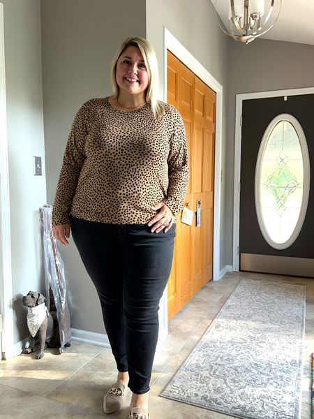 I need this sweater in every color. It’s the perfect fit on me. I did size up to a 3X because I find the brand to run a bit short and tight in the bust at times. Pullover sweaters are the biggest staple for me in fall and winter but I couldn’t find any I loved for the last couple of years. That changes this year! This sweater is IT. lightweight but still warm, soft but not going to pill to death. 

I’m wearing denim I already own but will link similar. I will also link similar mules because they do not make these exact shoes anymore  

#LTKunder50 #LTKcurves #LTKworkwear