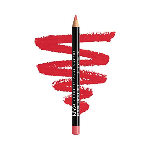 NYX PROFESSIONAL MAKEUP Slim Lip Pencil, Long-Lasting Creamy Lip Liner - Hot Red | Amazon (US)