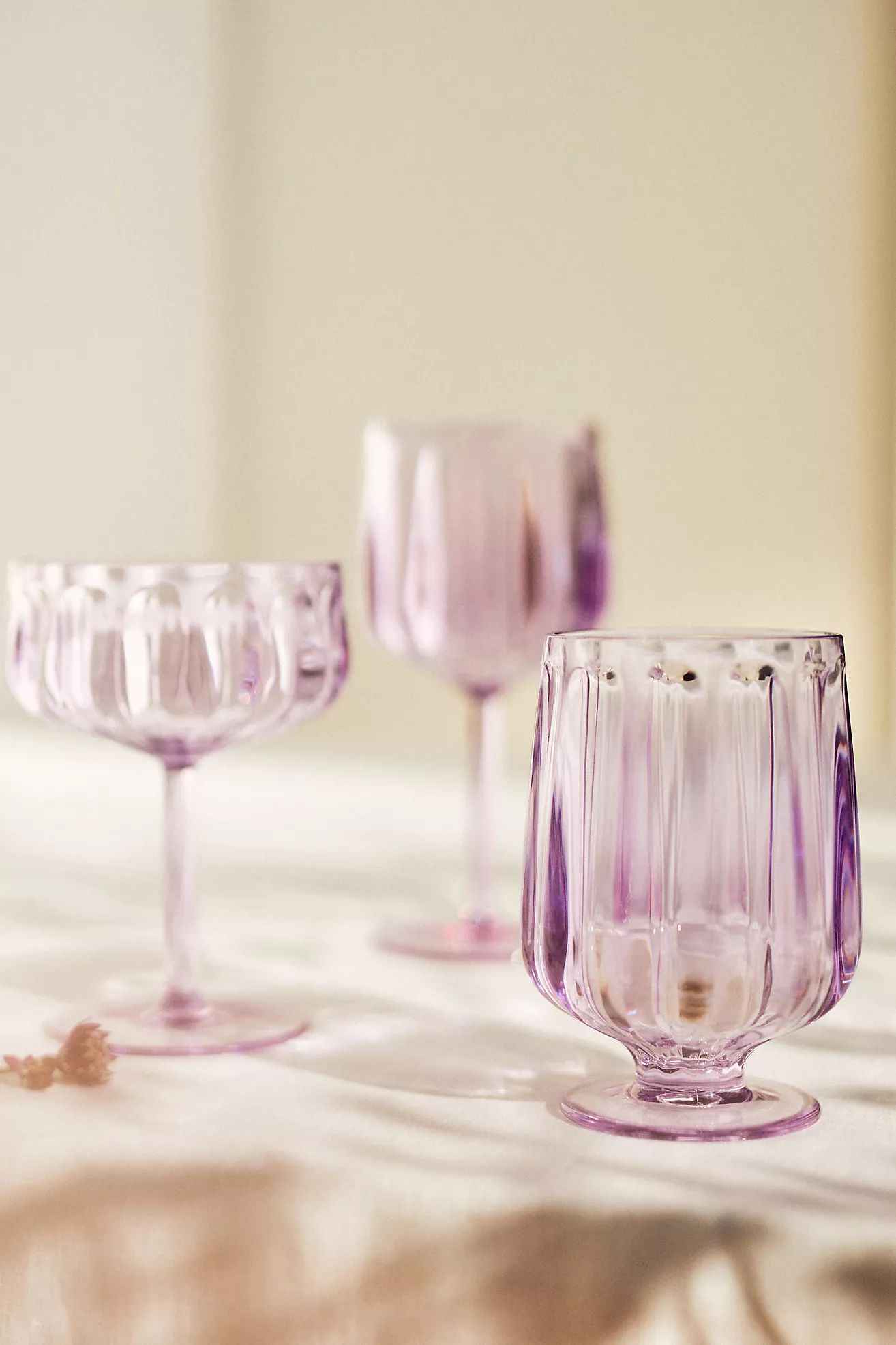 Lucia Acrylic Wine Glasses, Set of 4 | Anthropologie (US)