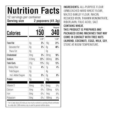 Williams Sonoma Popover Baking Mix | Williams-Sonoma