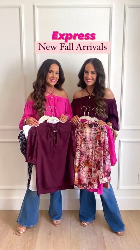 1, 2, 3, 4, 5, 6, 7, 8 or 9 - which new @express 40-50% fall outfits do y’all like best? We are so excited to share some super cute new tops and jeans with y’all that are all on sale this weekend ONLY! We are loving the bright pink, burgundy, teal and much more! The styles are so fun and feature florals, pleats, satin and more. Head to our NEW IG stories for a try on of all these outfits shown. Leave a comment below if you’d like us to DM you any links! Styles are going quickly with the sale so don’t wait to check out! 

#LTKsalealert #LTKFind