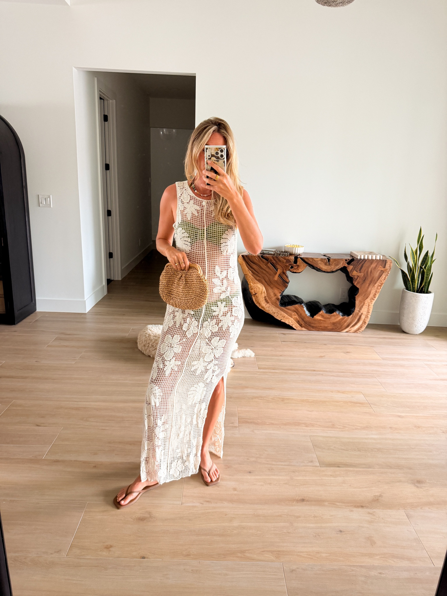 Floral crochet sheer maxi dress swimsuit coverup 

#LTKTravel #LTKSwim #LTKSeasonal