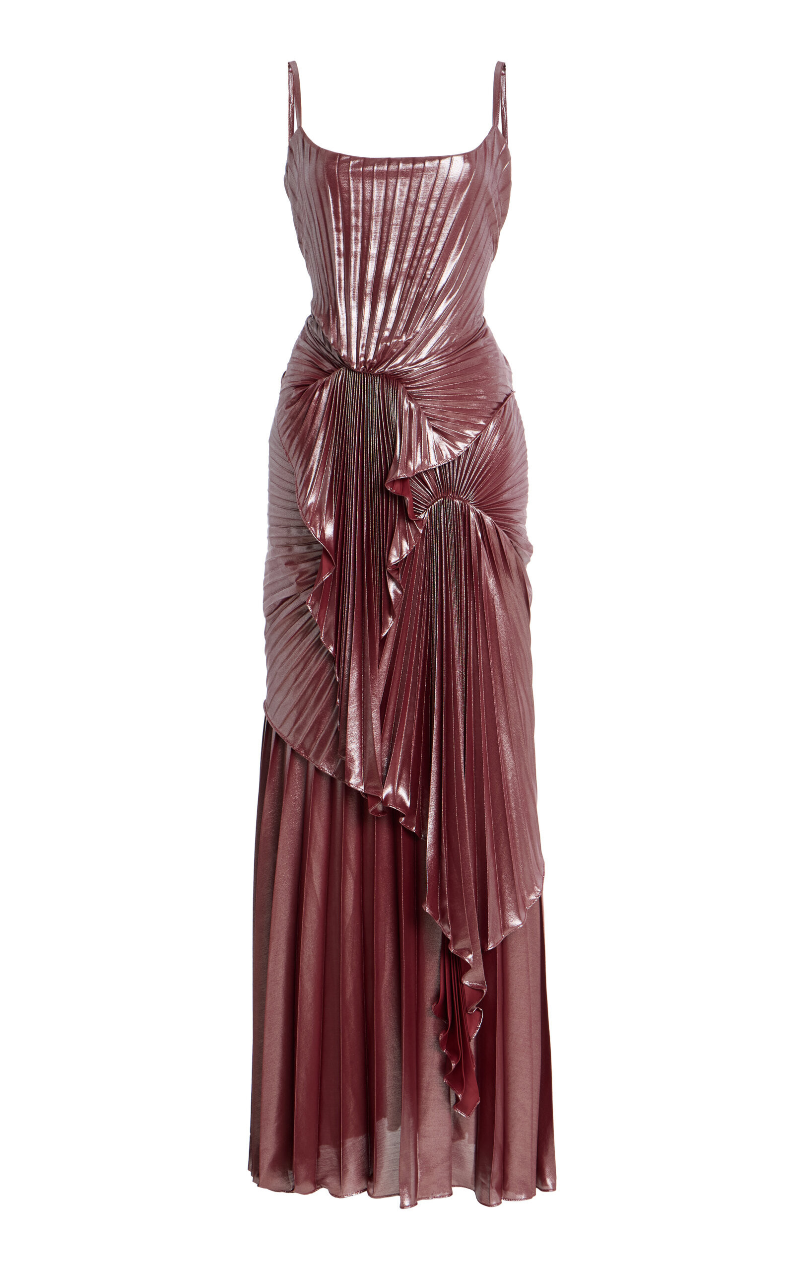 GEORGIA HARDINGE - Torrent Lamé Maxi Dress - Berry - UK 6 - Moda Operandi | Moda Operandi (Global)