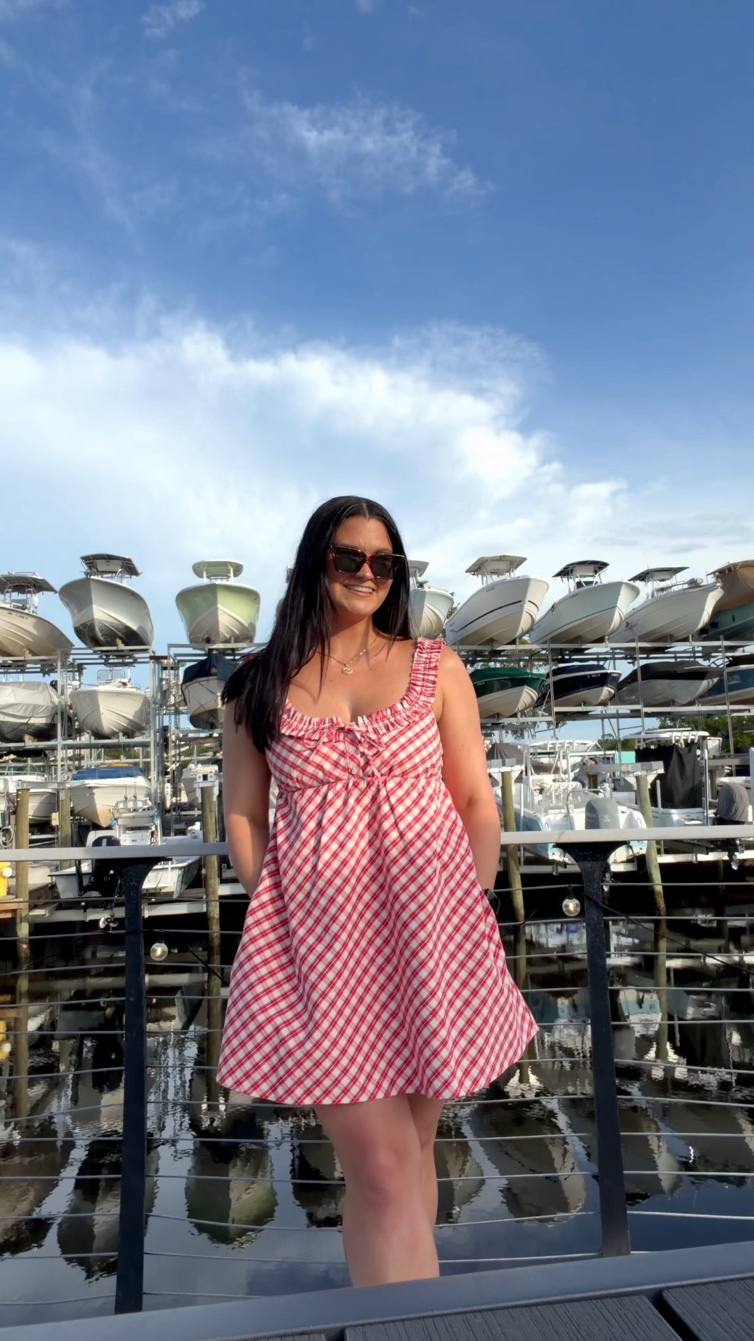Hot summer nights by the water 🙂‍↕️

___
Summer gingham dress outfit, gingham dress outfit, summer dress outfit, gingham dress styling, summer outfit ideas, casual summer outfit, coastal summer style, warm weather outfit, summer fashion inspo, easy summer outfit, outfit reel, outfit inspiration, summer style, #summeroutfit #ginghamdress #summerstyle #outfitinspo #summerfashion

#LTKootd