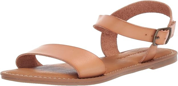 Amazon Essentials Women's Two Strap Buckle Sandal with Adjustable Ankle Strap | Amazon (US)