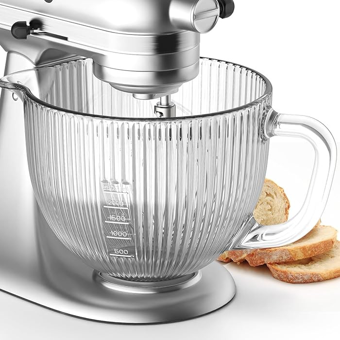 Cofun Glass Mixer Bowl for Kitchenaid Tilt-Head Stand Mixers 4.5-5 Quart, 5 qt Mixing Bowl Replac... | Amazon (US)