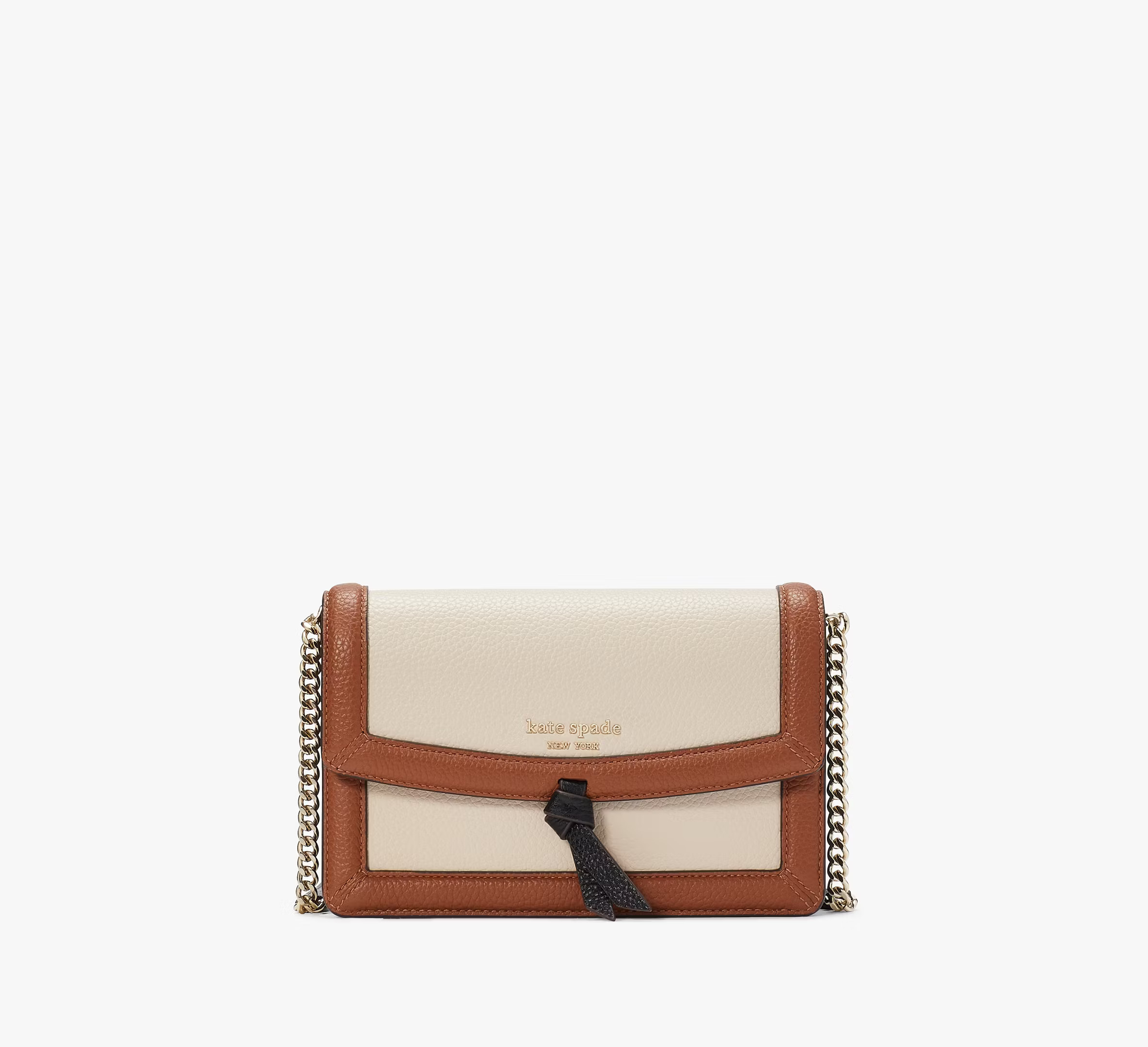 Kate Spade Knott Colorblocked Flap Crossbody, Allspice Cake | Kate Spade (US)