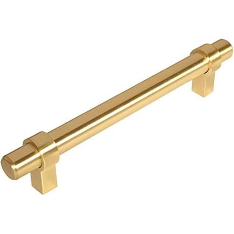 Cosmas 161-128BG Brushed Gold Cabinet Bar Handle Pull - 5" Inch (128mm) Hole Centers | Amazon (US)