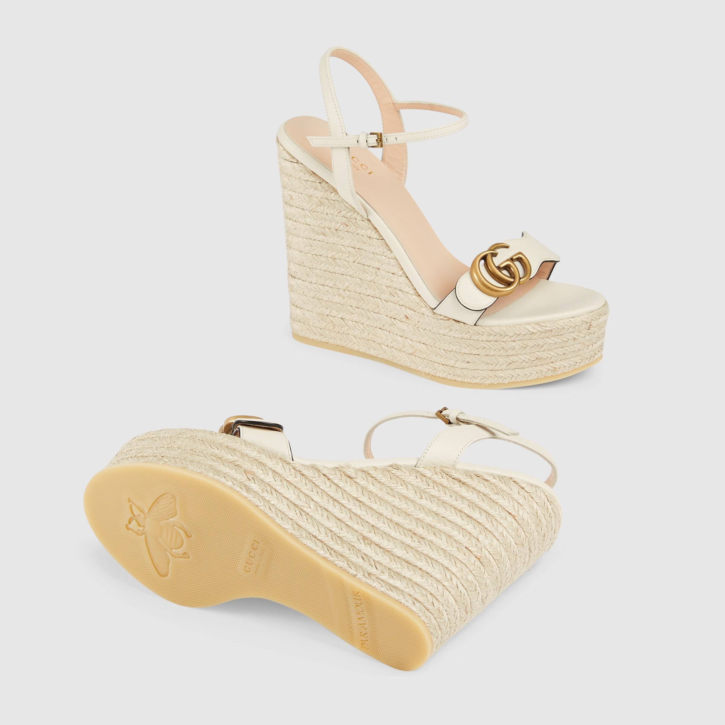 Gucci Women's leather platform espadrille | Gucci (US)