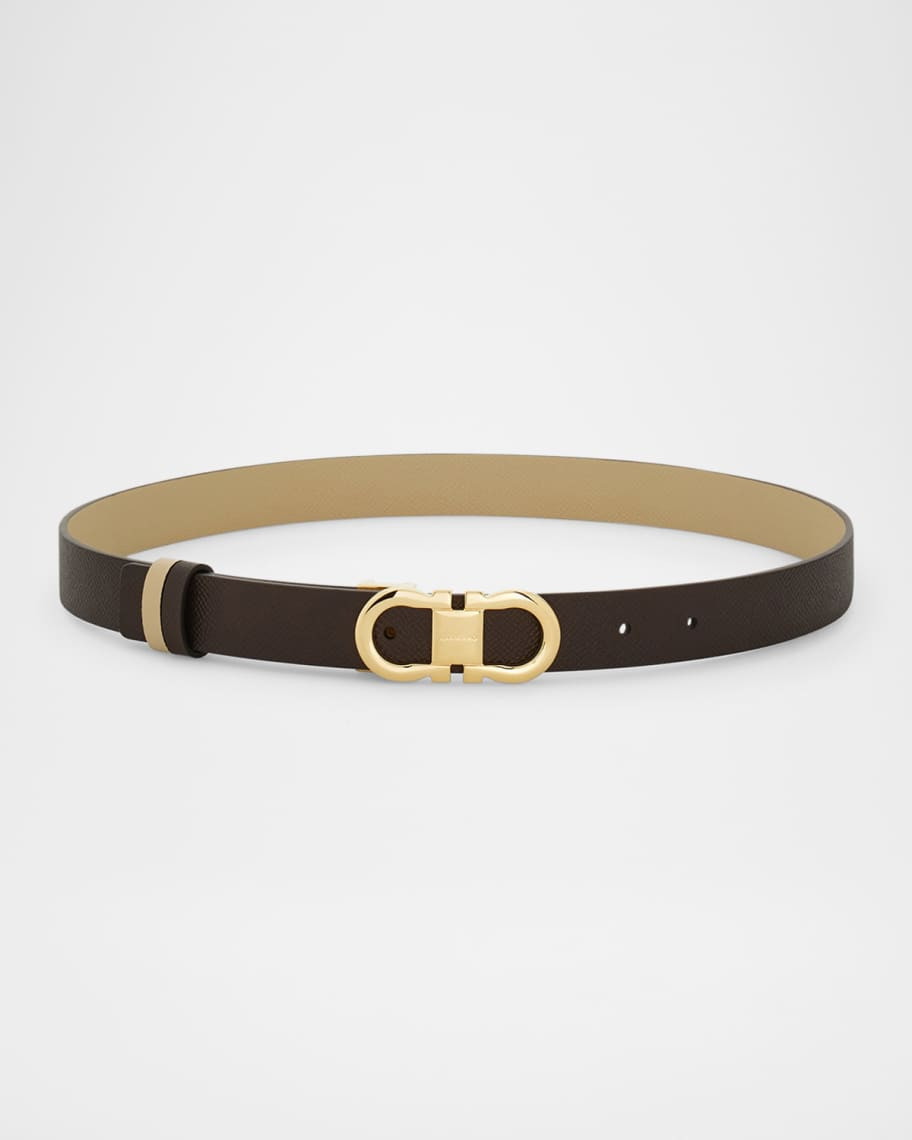 Ferragamo Reversible Gancini Leather Belt | Neiman Marcus