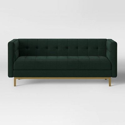 Cologne Tufted Track Arm Sofa Emerald Green - Project 62™ | Target