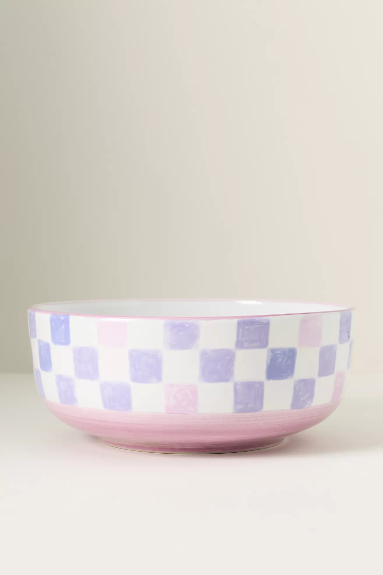 MacKenzie-Childs Stoneware Check Serving Bowl | Anthropologie (US)