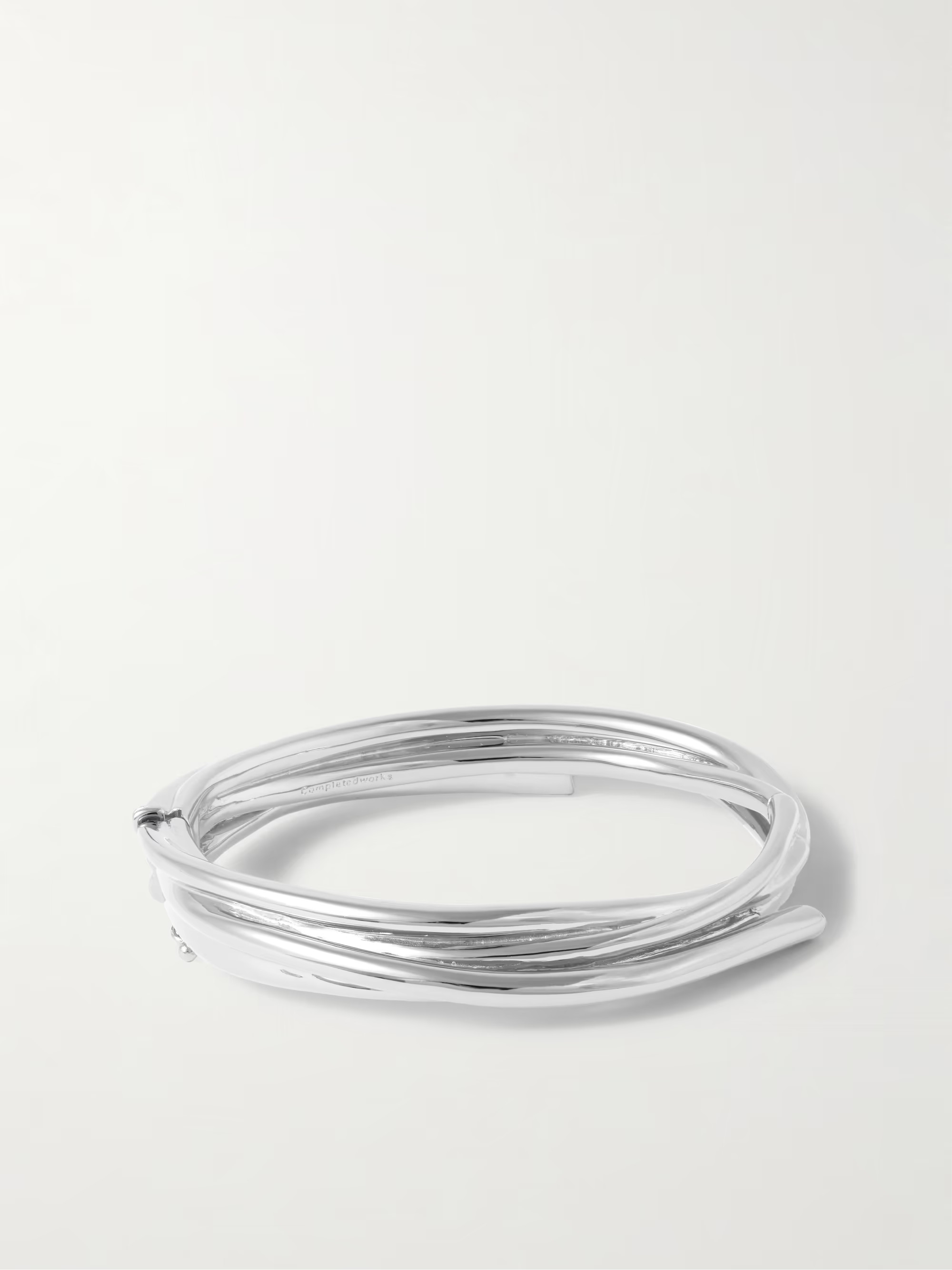 Silver-plated bangle | NET-A-PORTER (US)
