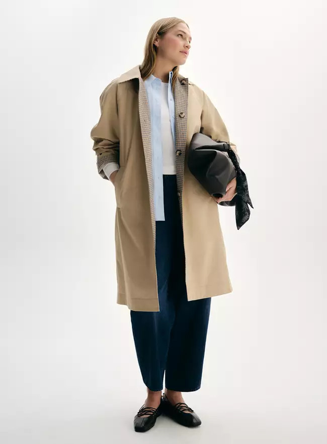Buy Natural Reversible Trench Coat XL | Coats | Tu | Tu Clothing