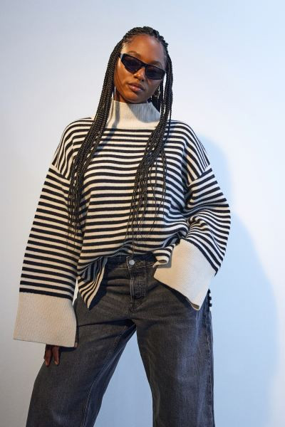 Oversized Mock-turtleneck Sweater | H&M (US + CA)