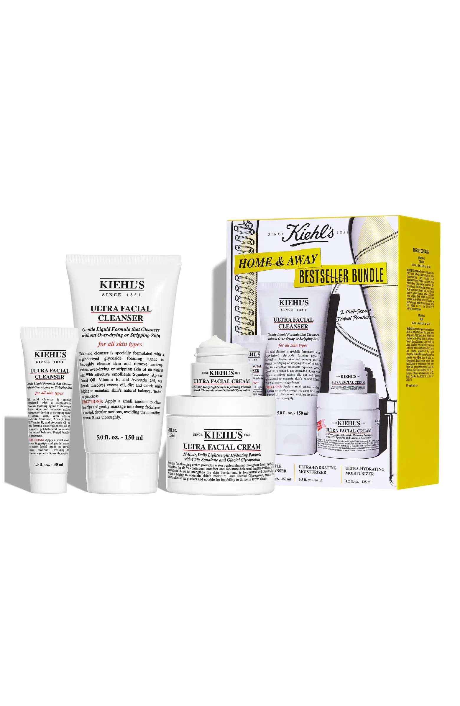 Kiehl's Since 1851 Home & Away Bestseller Set $108 Value | Nordstrom | Nordstrom