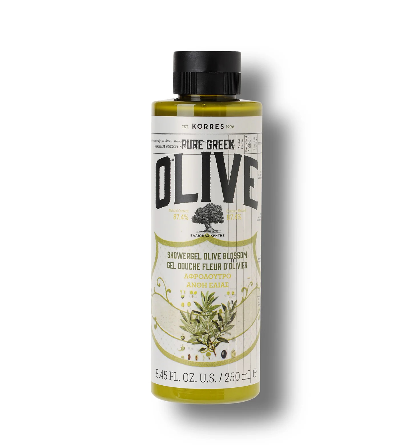 Pure Greek Olive Shower Gel – Olive Blossom | KORRES | KORRES