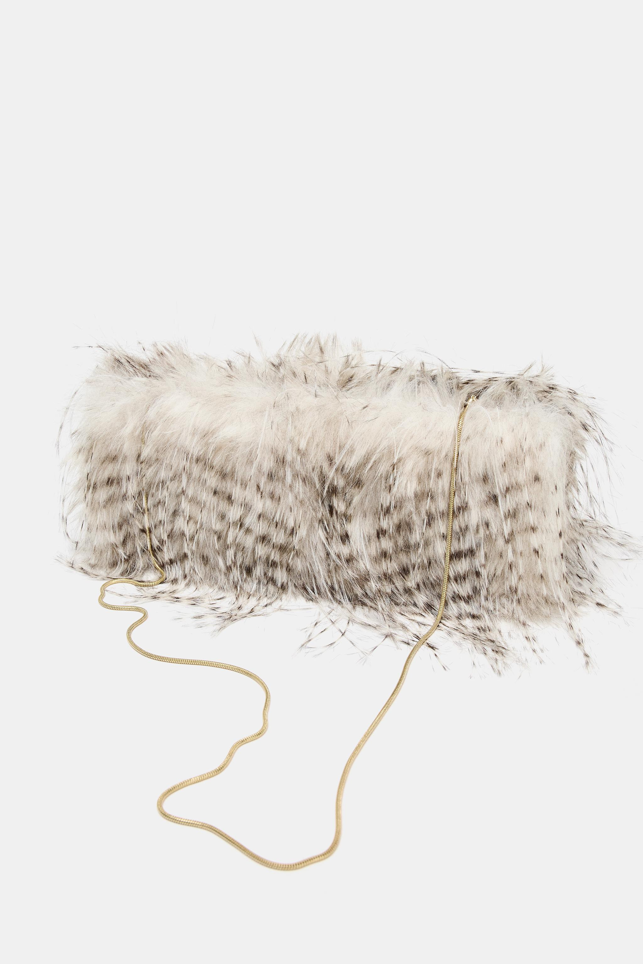 FAUX FUR CLUTCH | Zara US