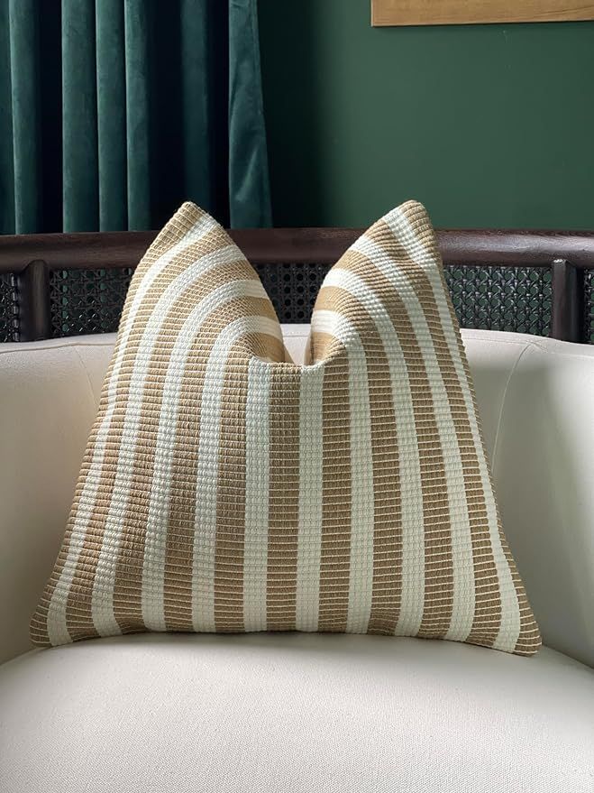Homeculture Dalsand Throw Pillow Cover // 100% Cotton // Woven Using Popular Jacquard Method // 1... | Amazon (US)