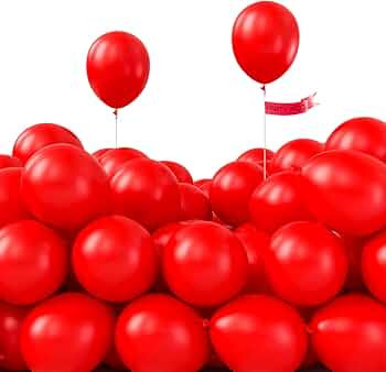 PartyWoo Red Balloons, 50 pcs 5 Inch Matte Red Balloons, Latex Balloons for Balloon Garland or Ba... | Amazon (US)