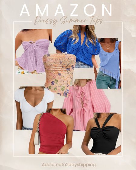 AMAZON- Dressy Summer Tops

I rounded up some of my favorite dressy tops for summer. Perfect for date night or girls night!

Strapless top, floral top, puffy short sleeve top, eyelet top, ruffle tank top, short sleeve deep v-neck top, top that ties into bows, one shoulder tank top, halter tank top

#LTKFindsUnder100 #LTKStyleTip #LTKSeasonal
