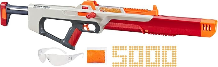 Nerf Pro Gelfire Ghost Bolt Action Blaster, Removable Boost Barrel, 5000 Gel Rounds, 100 Round In... | Amazon (US)