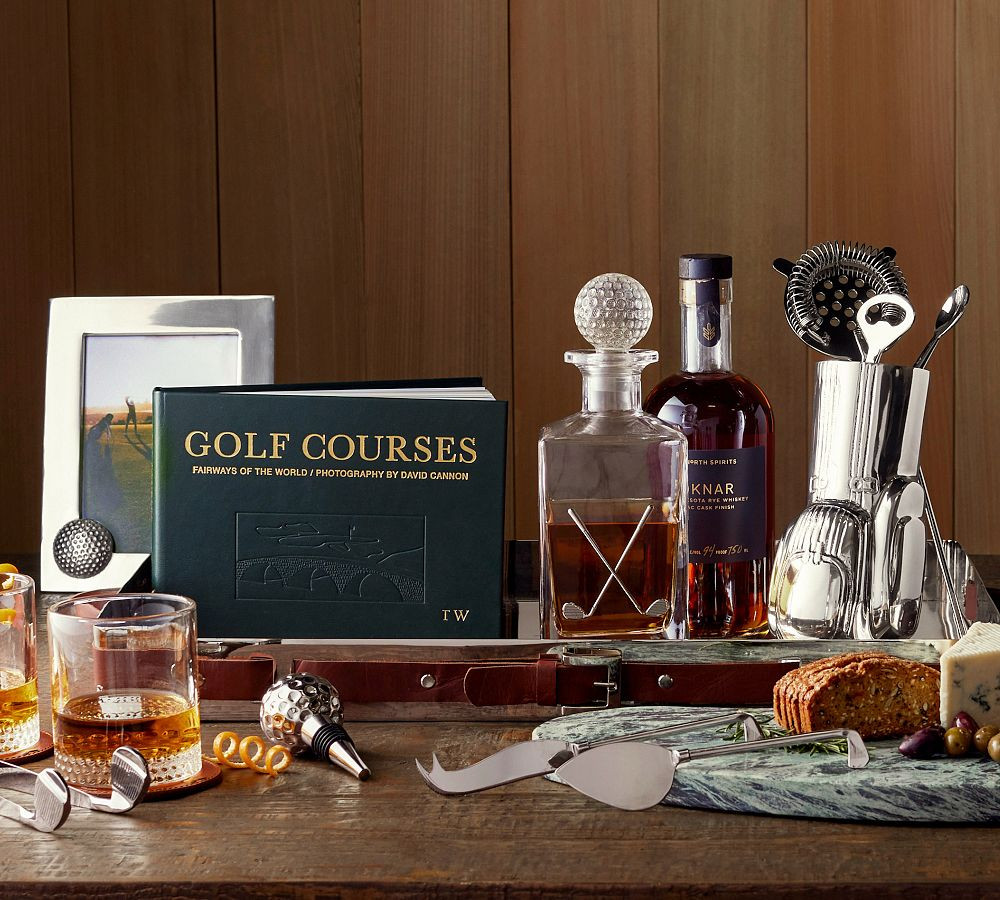 Golf Courses Leather-Bound Book | Pottery Barn (US)
