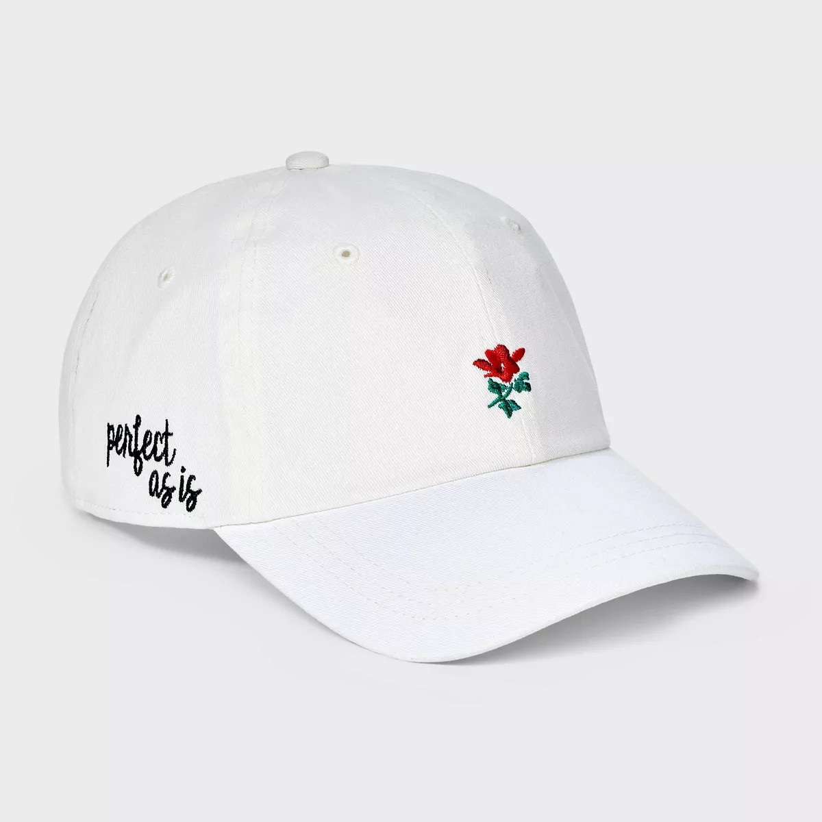 Wonder Flower Baseball Hat - Universal Thread™ White: Cotton Twill, Adjustable Back Tuck, Flora... | Target