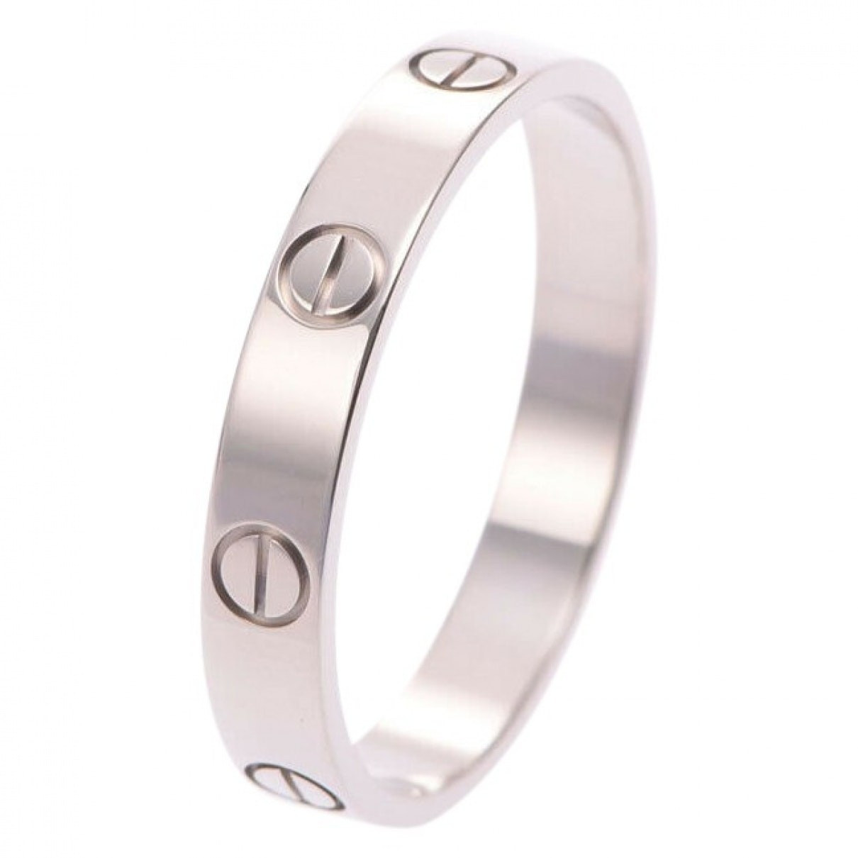 Cartier Love Silver White gold ring for Women 9 ½ | Vestiaire Collective (Global)