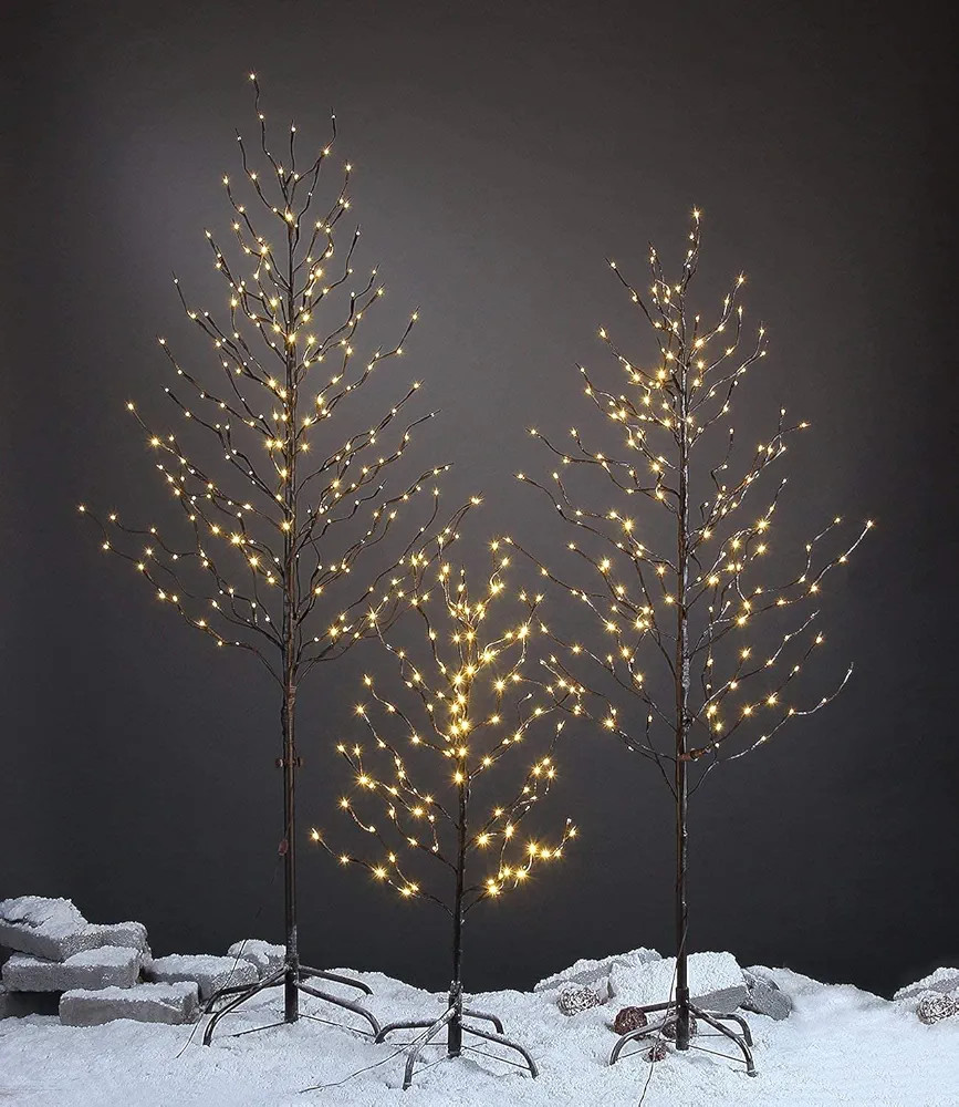 Lightshare Set of 3 Star Light Trees Christmas Decorations, Including 3 feet, 5 feet, and 6 feet,... | Amazon (US)