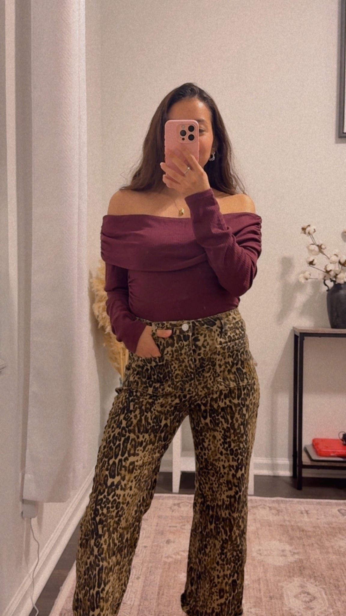 Burgundy and leopard print 

#LTKFindsUnder50 #LTKSaleAlert #LTKPetite