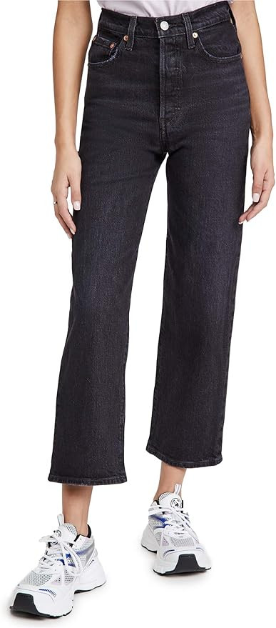 Levi's Women's Premium Ribcage Straight Ankle Jeans | Amazon (US)