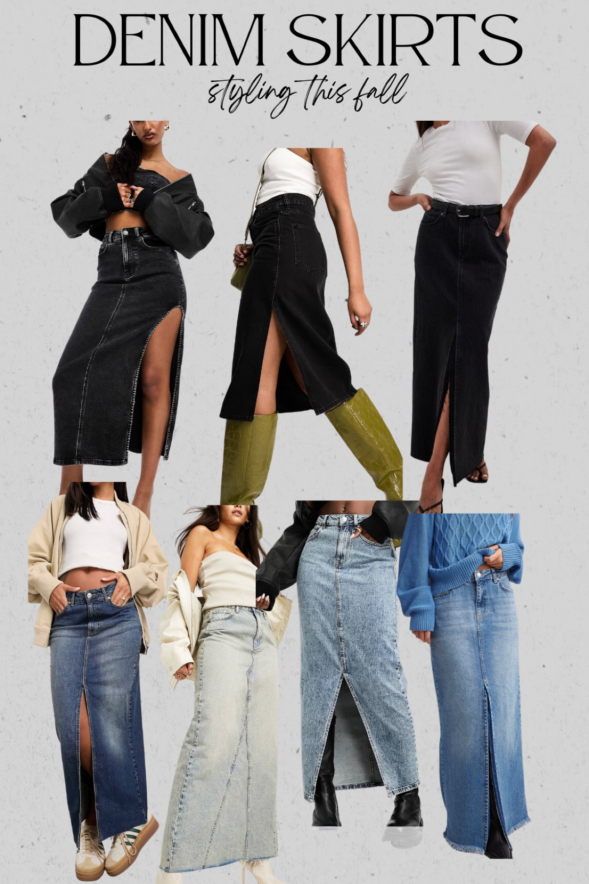 Denim Skirts for Fall ✨