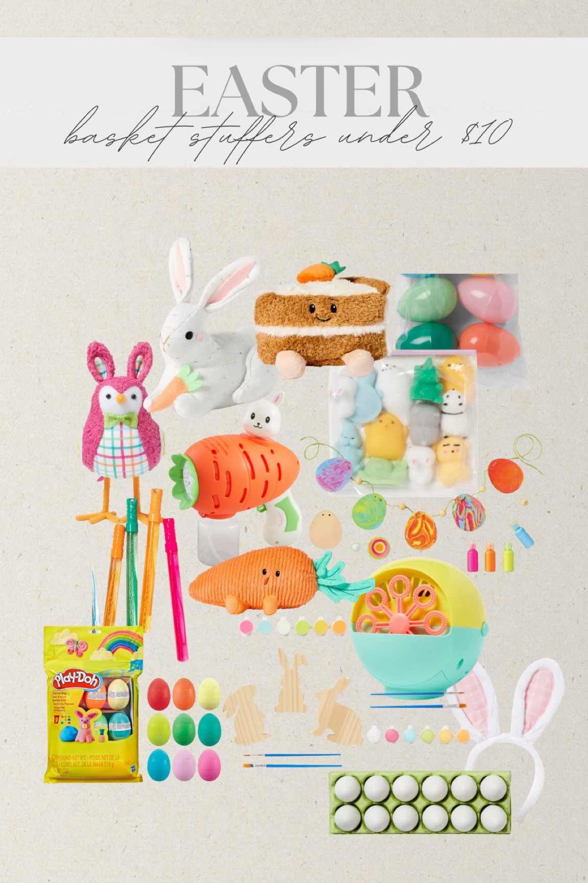 Easter — toddler basket stuffers under $10!🐰 

#basketstuffers #easterbasket #toddlereaster #toddlerfinds #toddlerkids #easterfinds #toddlereasterstuffers #toddlerboy #toddlergirl #targetfinds #walmartfinds #walmarteaster #targeteaster #amazonfinds #bubblewand #plushtoys #playdoh #toddlercrafts #eastercrafts #toddleractivities #bunnyears 

#LTKKids #LTKSeasonal #LTKBaby