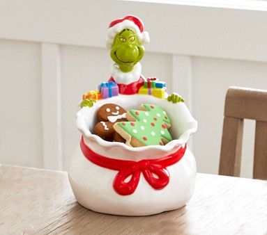 Dr. Seuss's The Grinch™ With Gifts Treat Bowl | Pottery Barn Kids