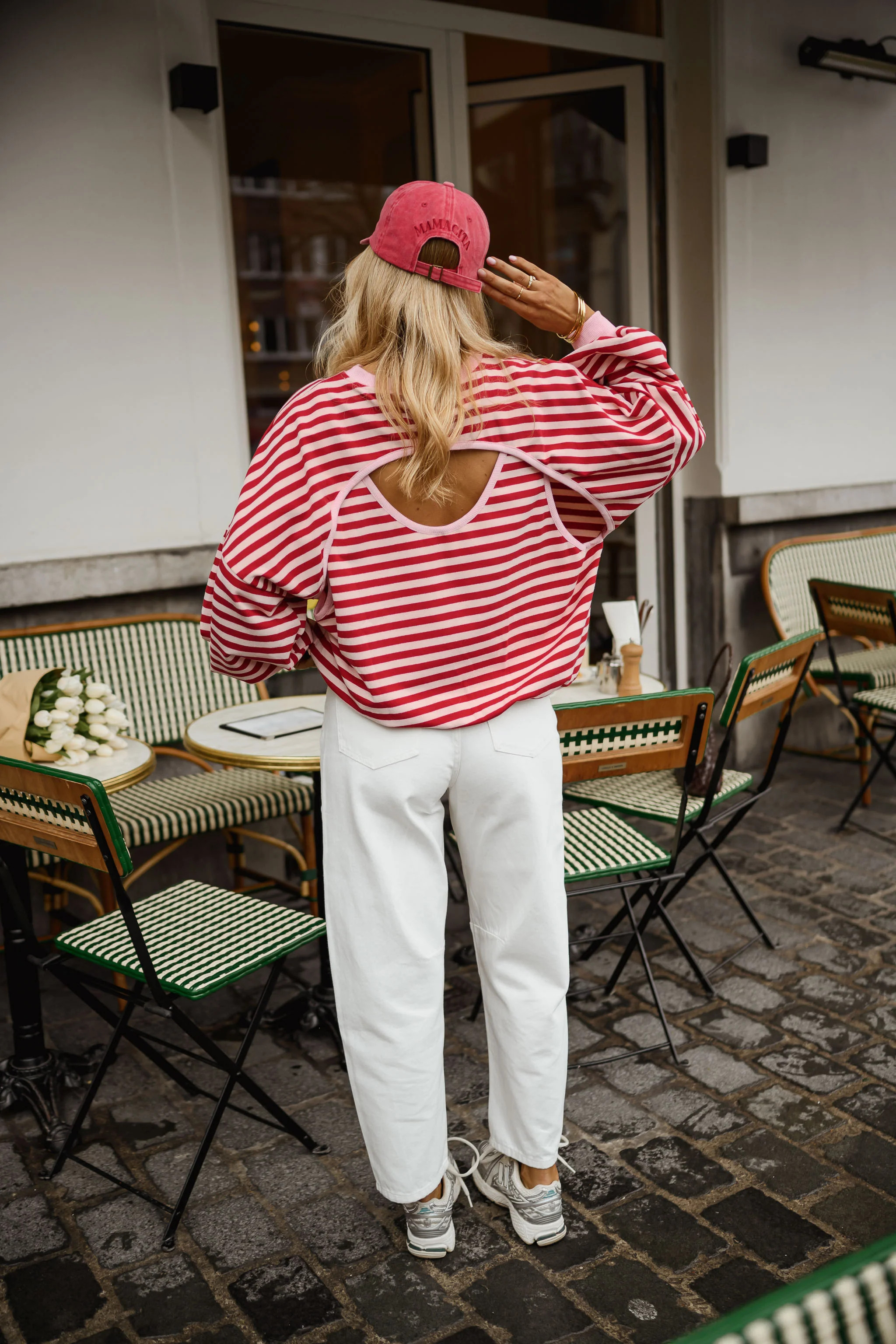 Red and Pink Livia Sweater | Easy Clothes