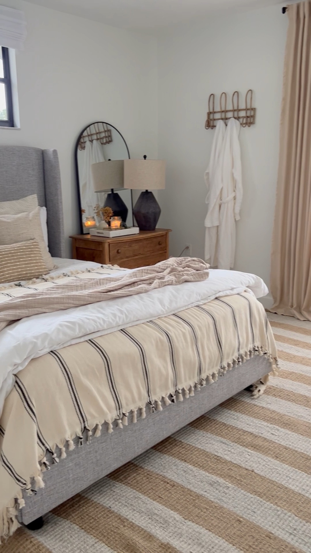 Guest bedroom, target find, amazon home, anthro living, lamp, pillows, robes, rattan hooks

#LTKsalealert #LTKhome #LTKstyletip